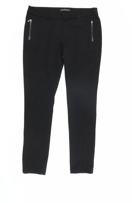 Esprit Women's Black Slim Cotton Trousers
