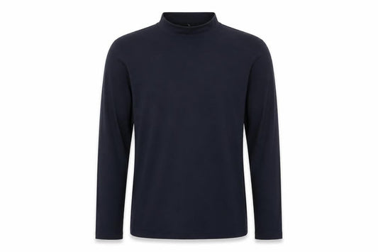 Front view of Under Armour boys’ black long sleeve sport t-shirt, size 10