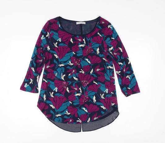 Marks and Spencer Women's Multicoloured Floral Blouse Size 10