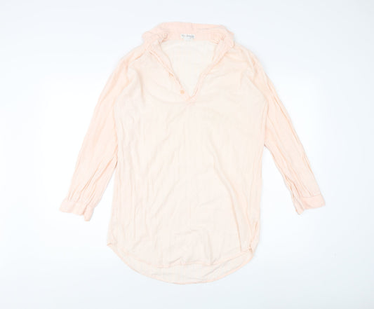 Miss Selfridge Beige Collared Blouse Women S