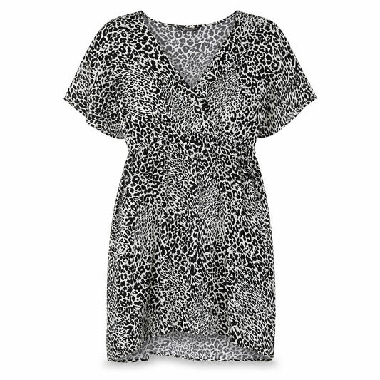 Marks & Spencer Women's Black Animal Print Dress Size 14