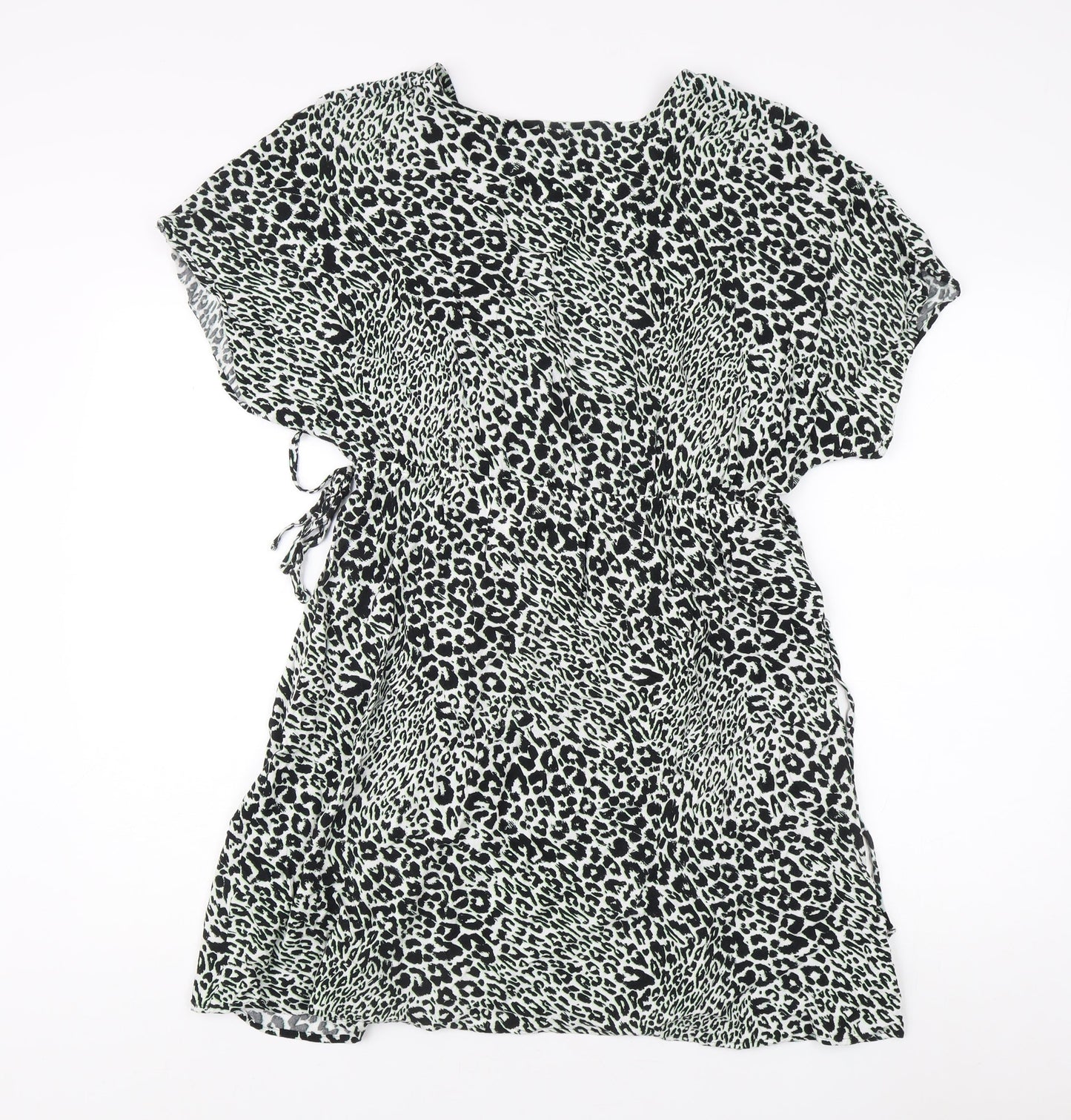 Marks and Spencer Women's Black Animal Print Dress Size 14