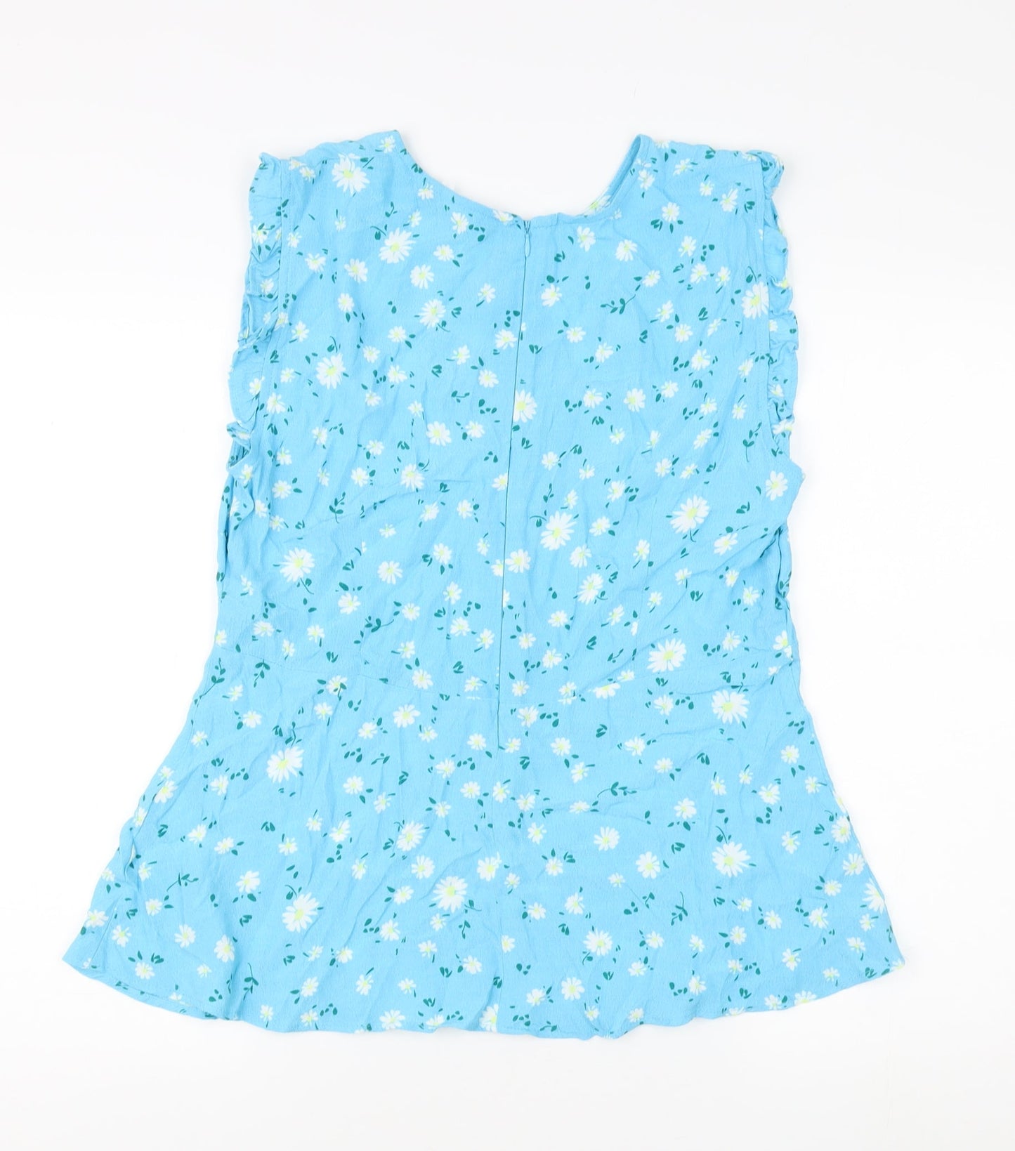 Marks and Spencer Blue Floral Blouse, Women's Size 14