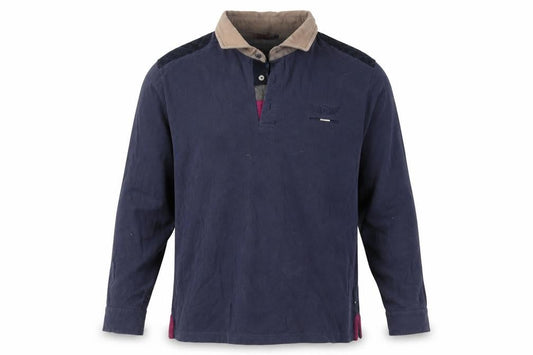 La Squadra Men's Blue Long Sleeve Button-Up Shirt
