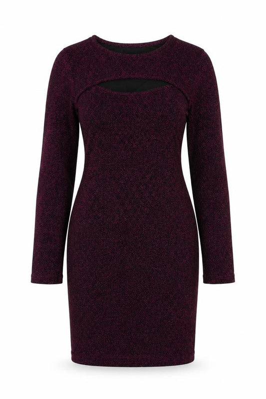 Simply Be Purple Women's Dress Size 12 Long Sleeve