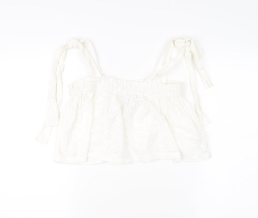 Collusion Women's White Camisole Tank Top Size 10