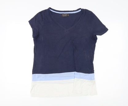 Next Women's Multicoloured T-Shirt, Size 12, V-Neck Casual