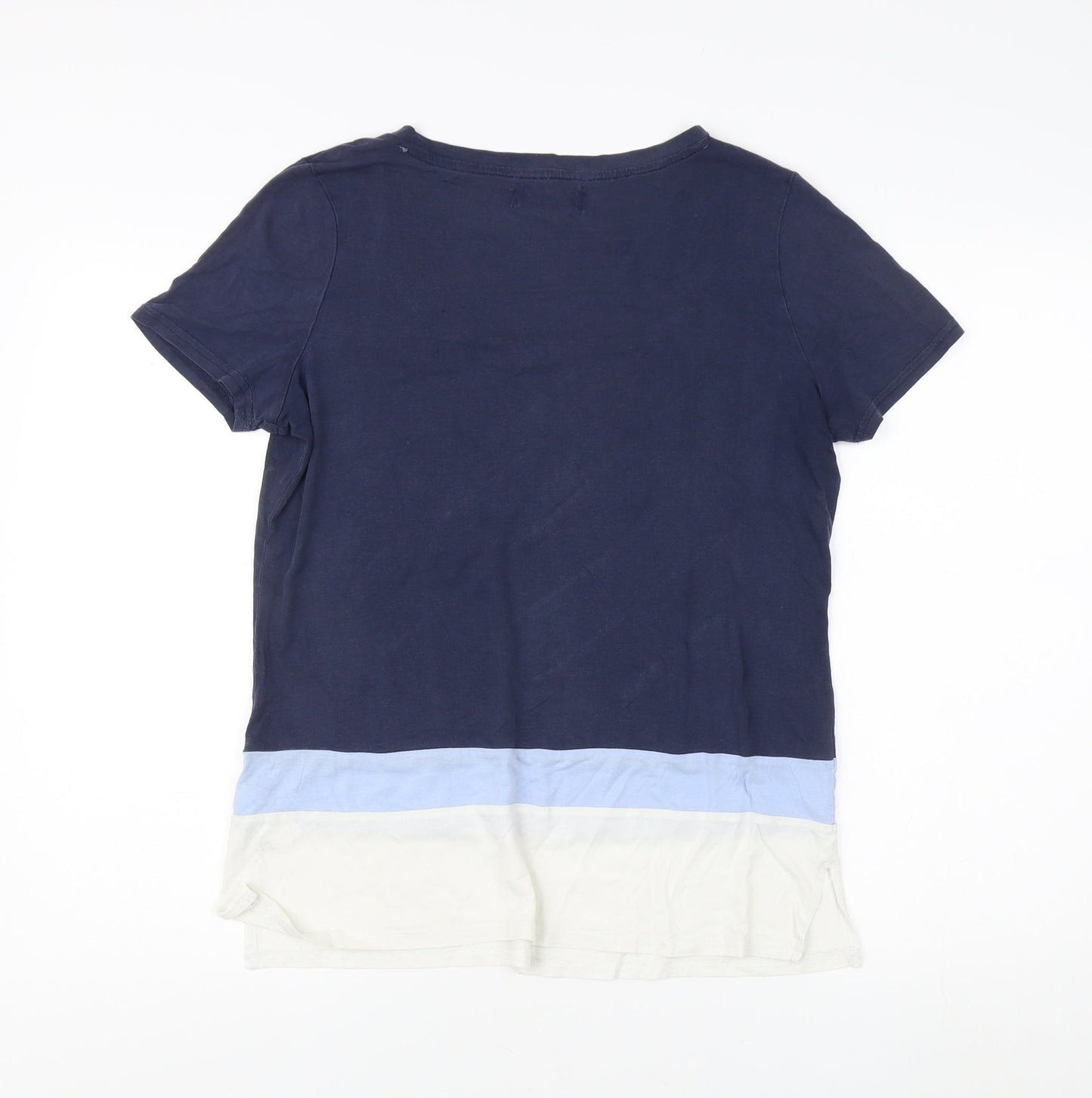 Next Women's Multicoloured T-Shirt, Size 12, V-Neck Casual
