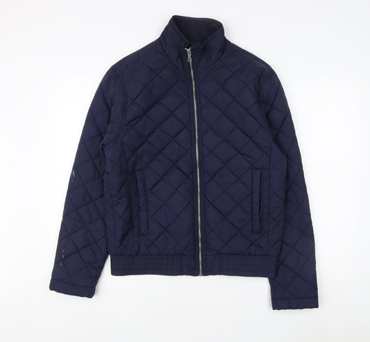 Marks and Spencer Women's Blue Quilted Jacket S