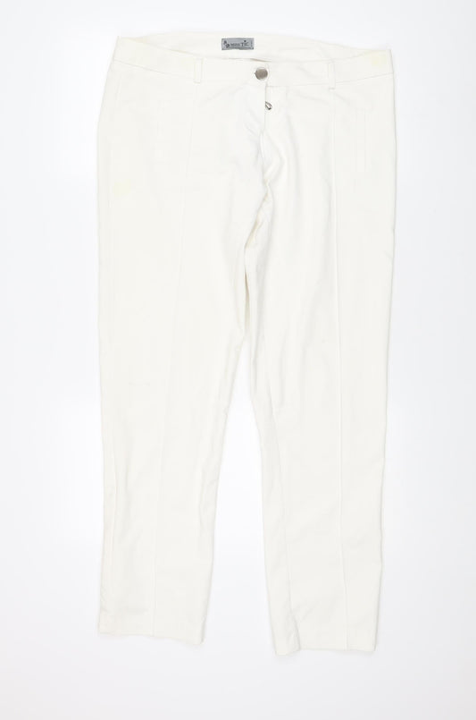 Miss Tic Women's White Trousers, Size 18, French Made
