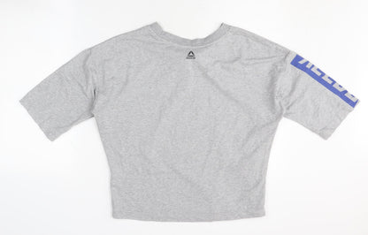 Reebok Womens Grey T-Shirt, Casual Style Size S,