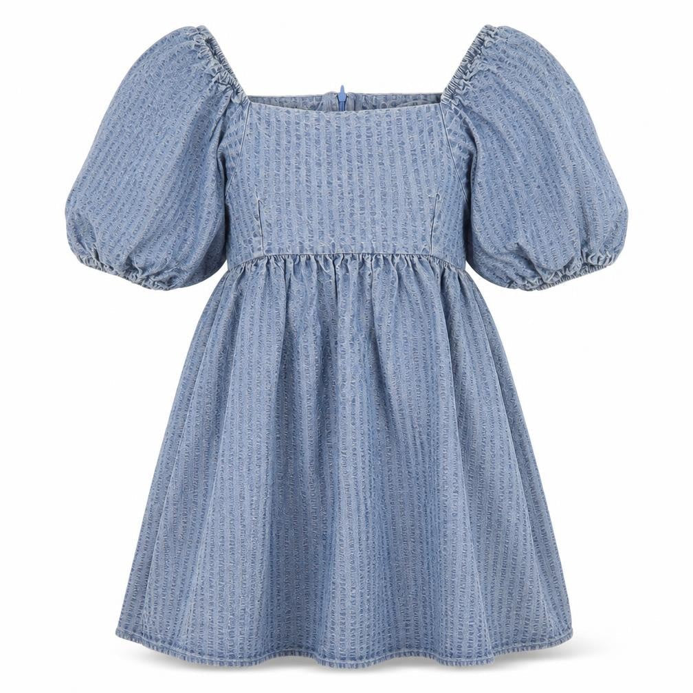 Levi's Women's Blue Puff Sleeve Dress Size S