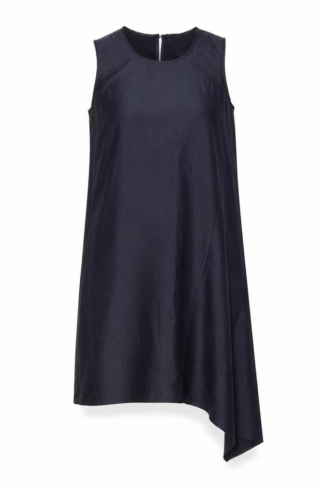 DKNY Women's Black Asymmetric Shift Dress S