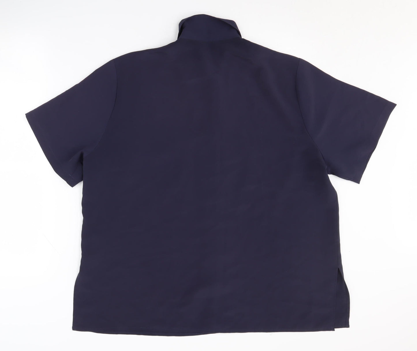 Berkerttex Women's Navy Button-Up Shirt Size 18