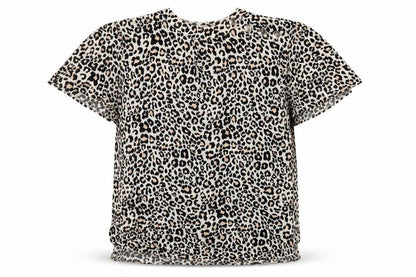 Oasis Women's Black Animal Print Top Size 10