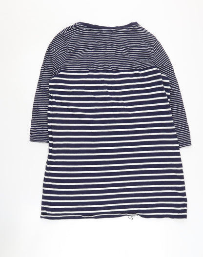 Back view of Principles Women's Blue Striped T-Shirt, size 16