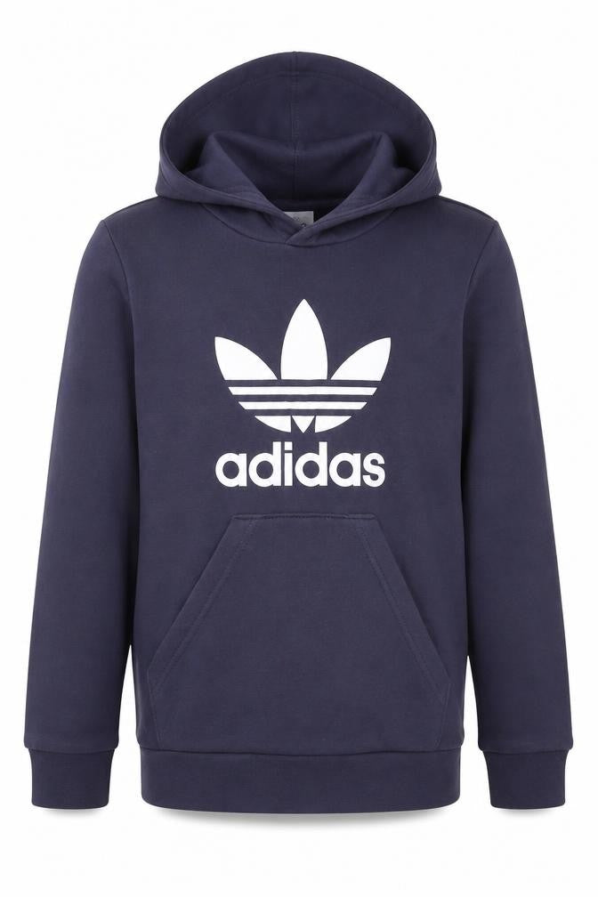 Adidas Boys Blue Pullover Hoodie 7-8 Years