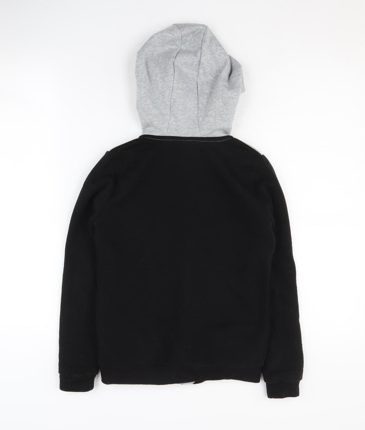Slazenger Boys Black Grey Full Zip Hoodie, 7-8 Years