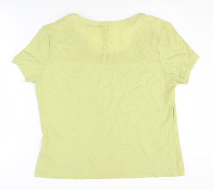Back view of Alex & Co. Women's Green Basic Top, size 20