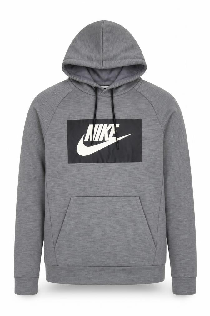 Nike Unisex Grey XS Pullover Hoodie with Logo