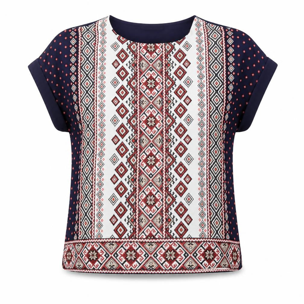 Oasis Women's Multicoloured Aztec Blouse Size 10