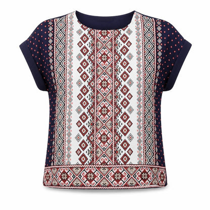 Oasis Women's Multicoloured Aztec Blouse Size 10