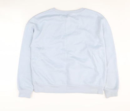 Preloved Disney Women’s Blue Pullover Sweatshirt, Stitch, Size 6 - Back