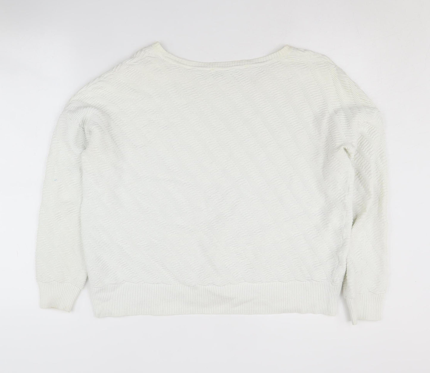 French Connection Women's White Pullover Jumper, S, Cotton