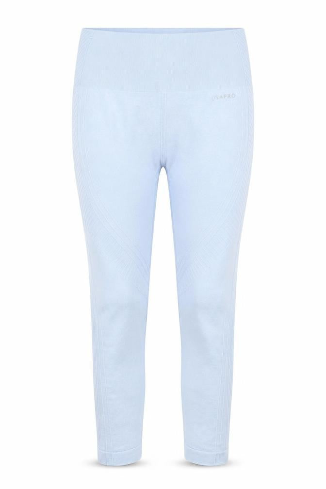 USAPRO Women's Blue Compression Leggings L - Slim Fit