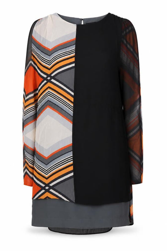 Warehouse Women's Multicoloured Shift Dress Size 12