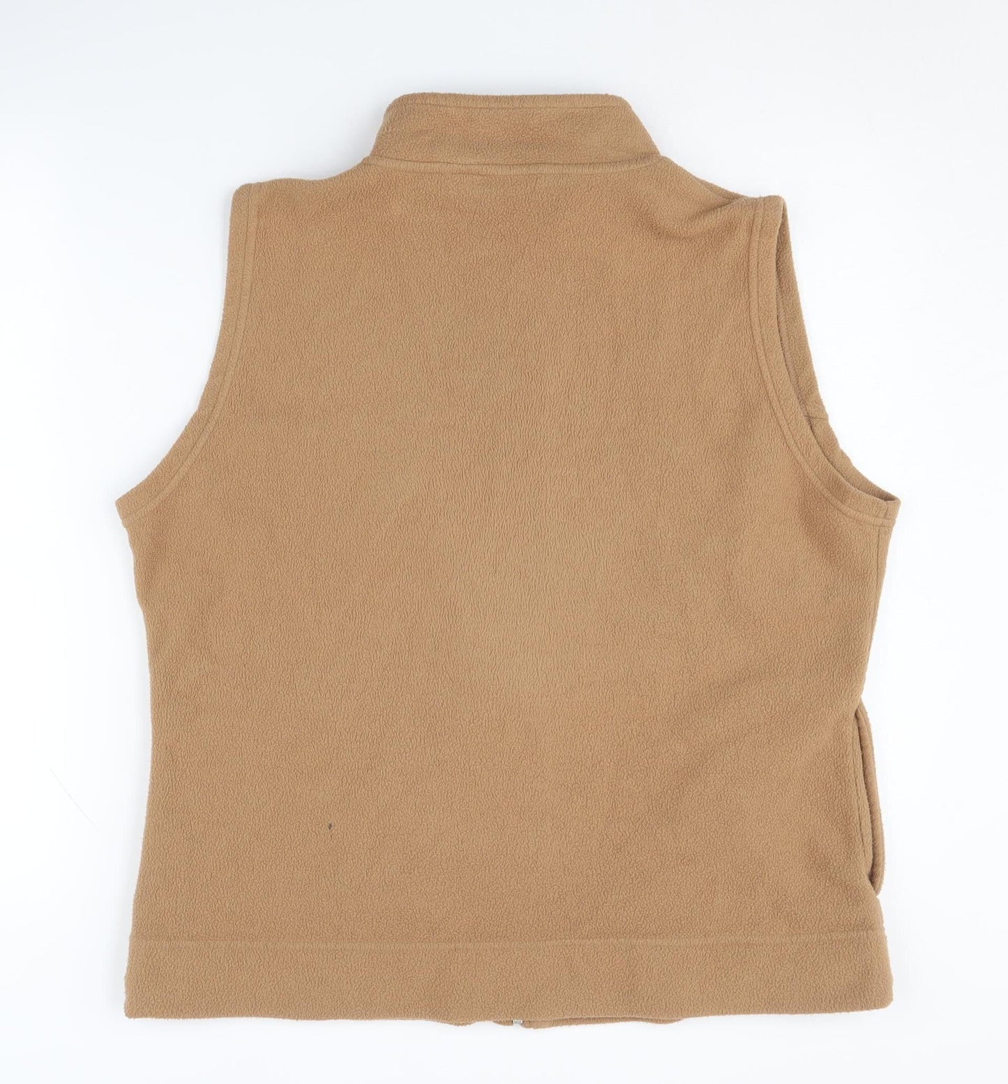 EWM Women's Brown Fleece Waistcoat L Full Zip