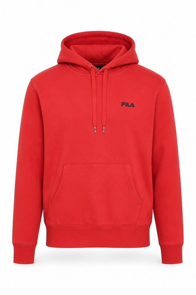 Fila Red Men's Pullover Hoodie - Size S