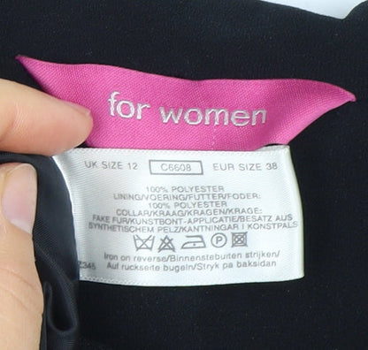 For Women Women's Black Polyester Blazer Size 12