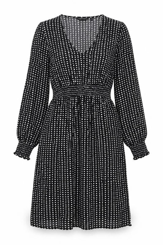 Dorothy Perkins Women's Black Polka Dot Dress Size 14