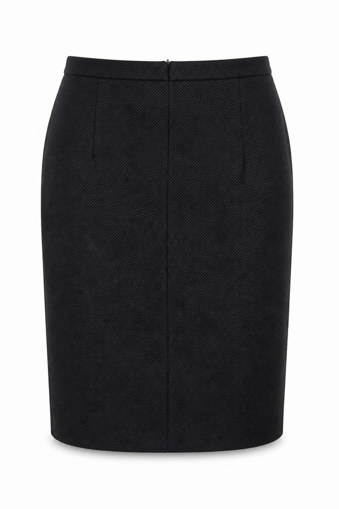 Amphora Women's Black Knee Length Pencil Skirt L