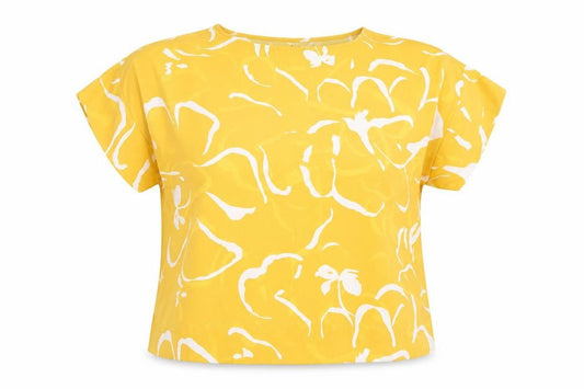 Vero Moda Women's Yellow Floral Blouse, Size M