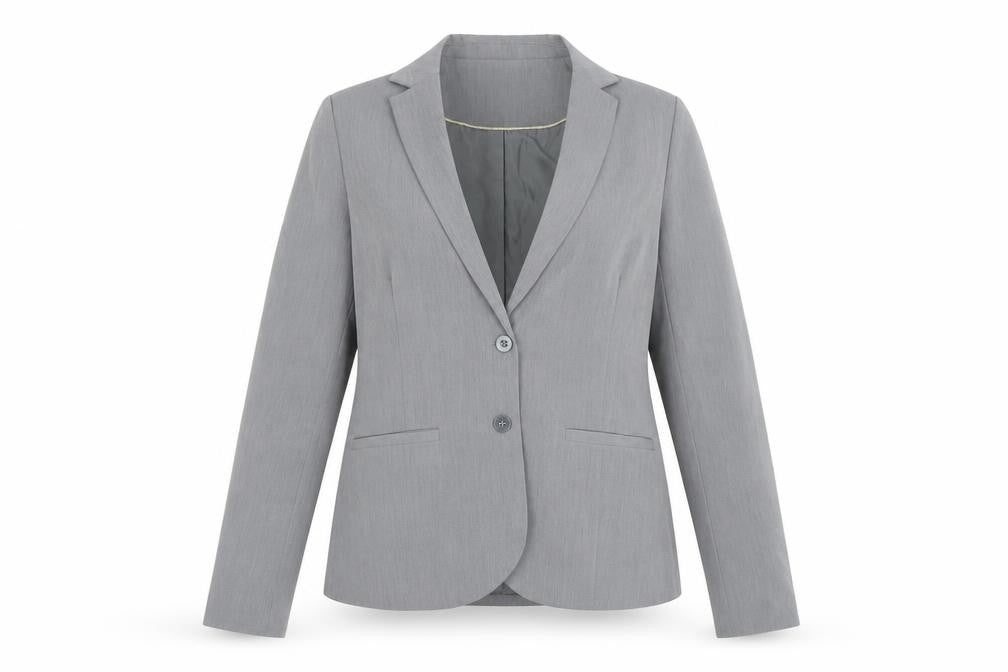 Rinascimento Grey Women's Two-Button Suit Jacket Size 12