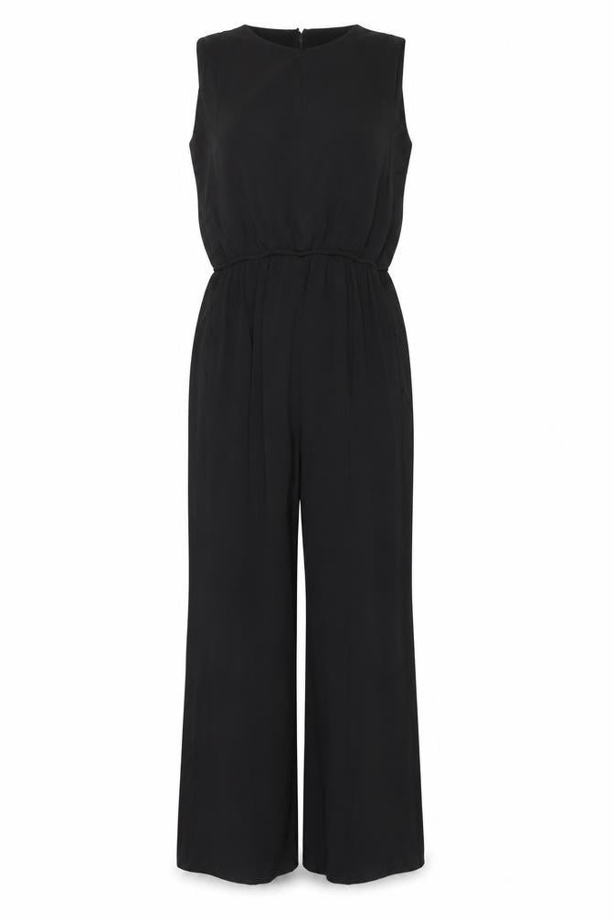 Donna Ricco Women's Black Sleeveless Jumpsuit Size 12