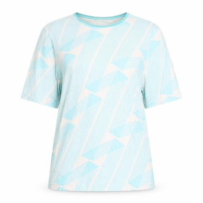 Front view of Autograph Women's Geometric Top, size 14, Short Sleeve