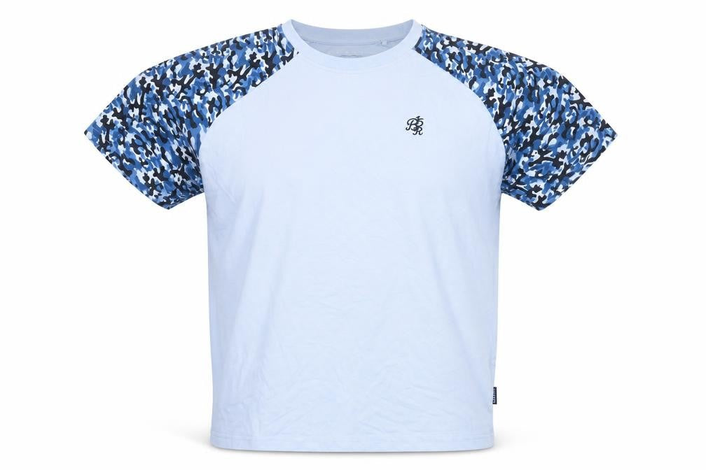 BadRhino Men's Blue XL Camouflage Sleeve T-Shirt