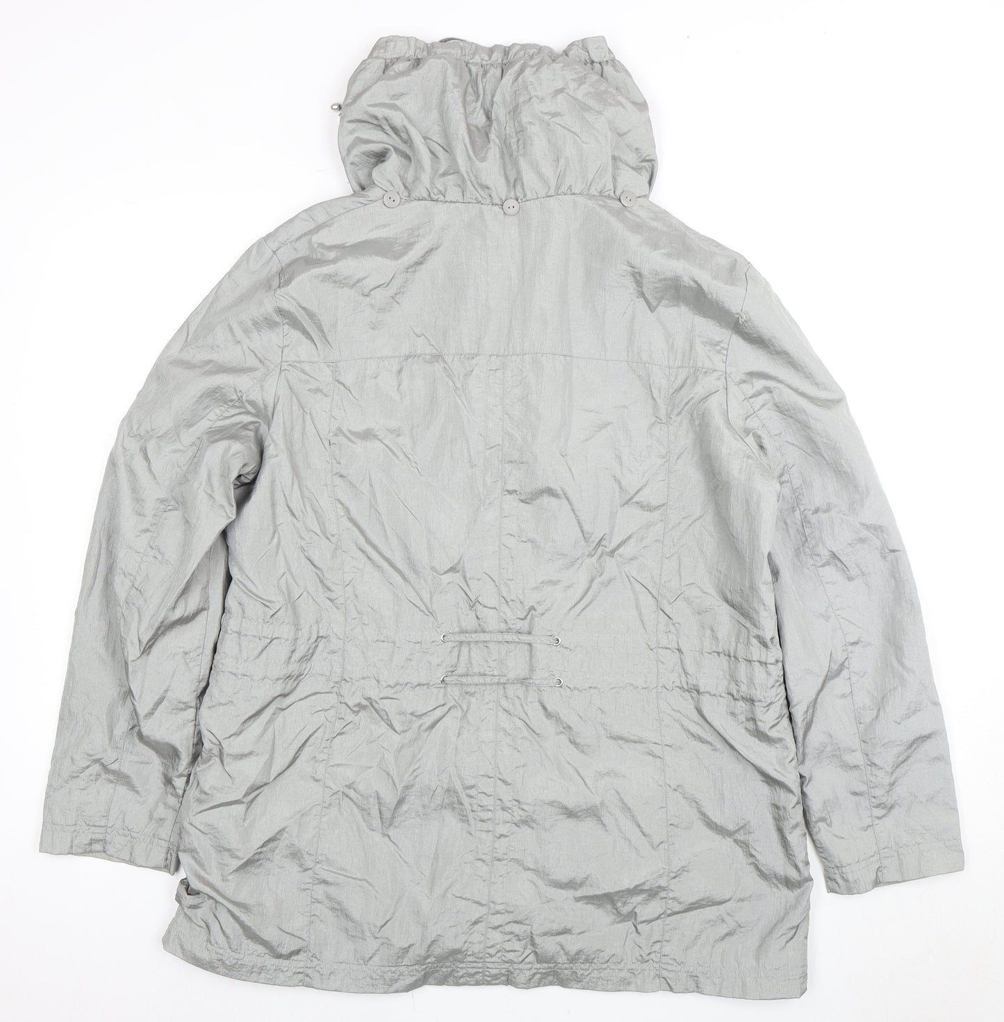 Bm Collection Women's Grey Parka Jacket Size 16