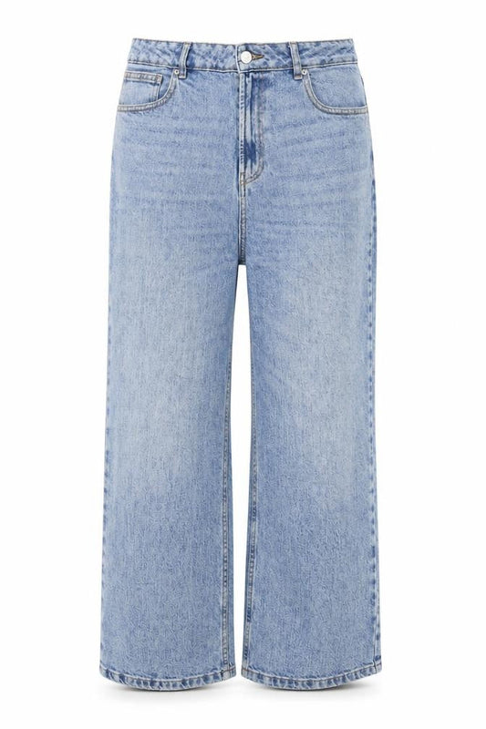 ASOS DESIGN Women's Blue Wide-Leg Denim Jeans Size 4