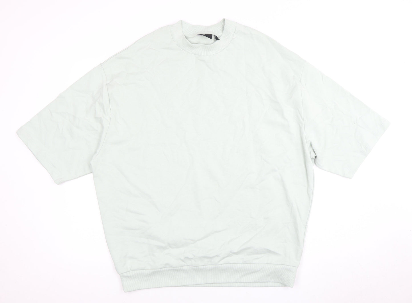 ASOS Design Men's Light Green Crew Neck T-Shirt - Size L
