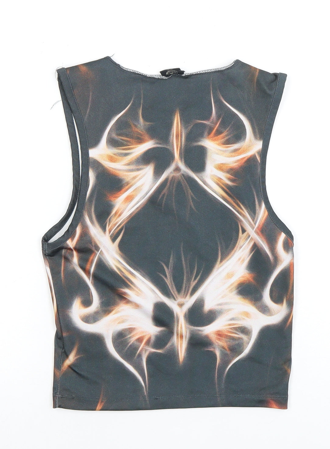 Women's Multicoloured Tribal Tank Top, Size M