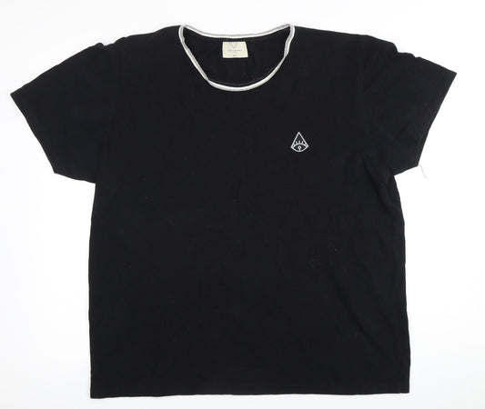 Shanaman Tees Men's Black 2XL T-Shirt Logo Accent