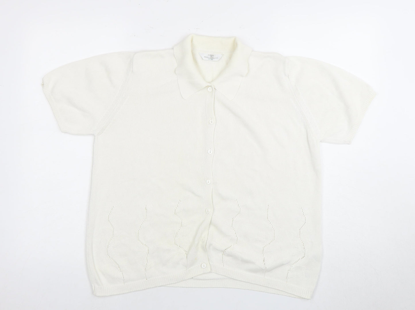 Marks and Spencer Women's Ivory Cardigan, Size 16