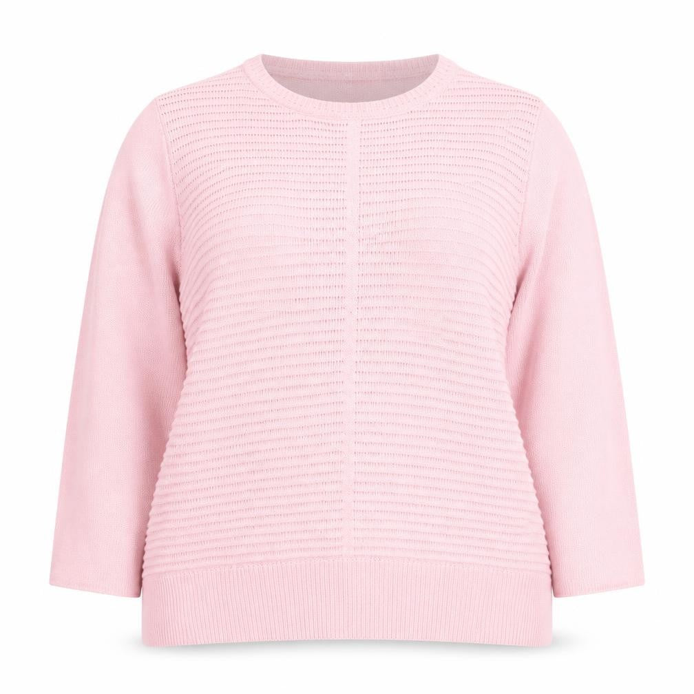 Bonmarché Women's Pink Crew Neck Pullover Jumper