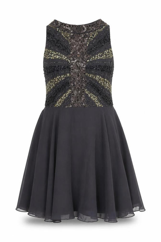 Angeleyes London Women's Black Beaded Dress 14