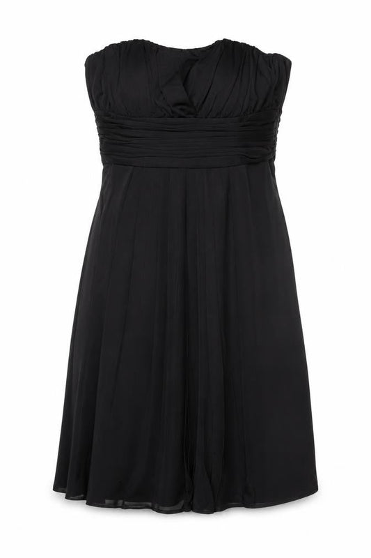Oasis Women's Black A-Line Strapless Dress Size 10