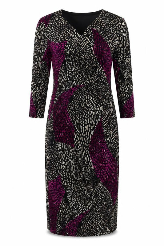 Country Casuals Women's Multicoloured Dress, Size M, 3/4 Sleeve